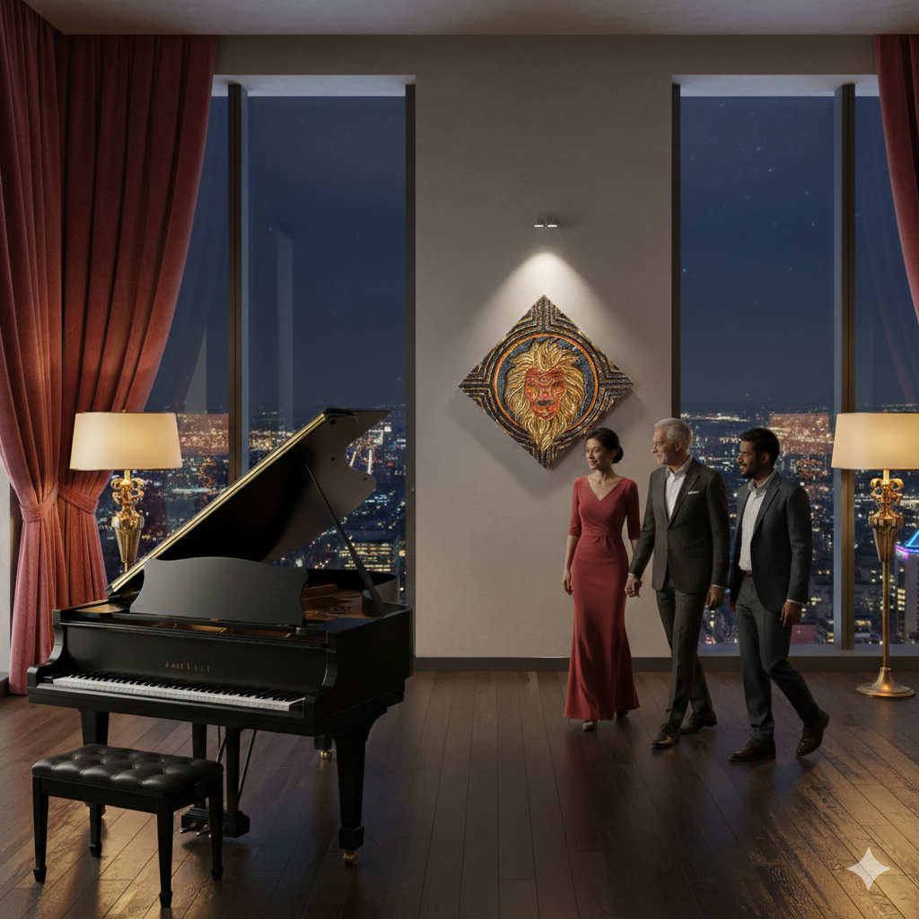 Fiery Lion Reborn - Energised VisionArt by Mauricco - INSPIRATIONAL ARTS