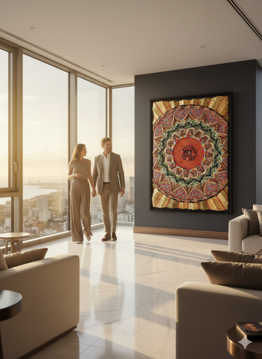 Quantum Sun - Energised VisionArt by Mauricco - geometric art