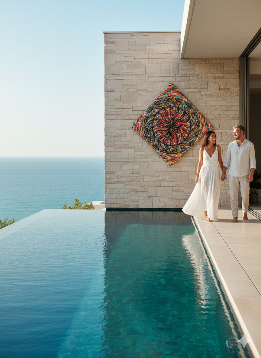 Blossoming Life - Energised VisionArt by Mauricco - TEXTURED CANVAS ART